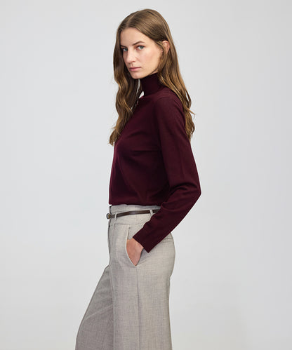 Fine Knit Wool-Blend Top