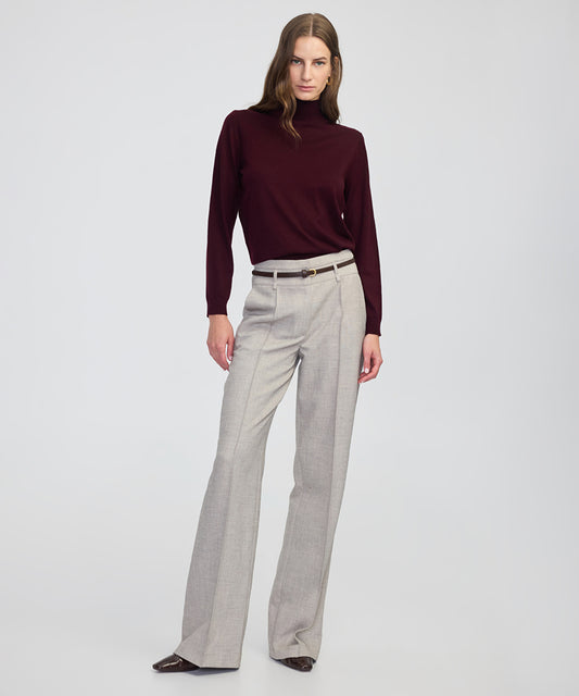 Fine Knit Wool-Blend Top