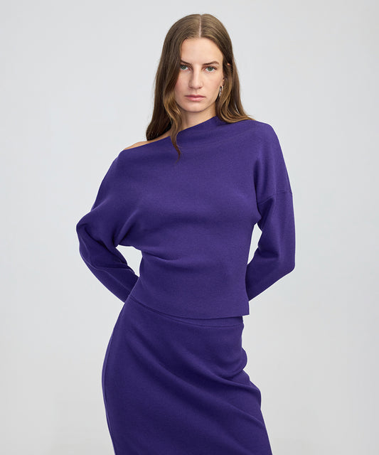 Asymmetric Knit Sweater