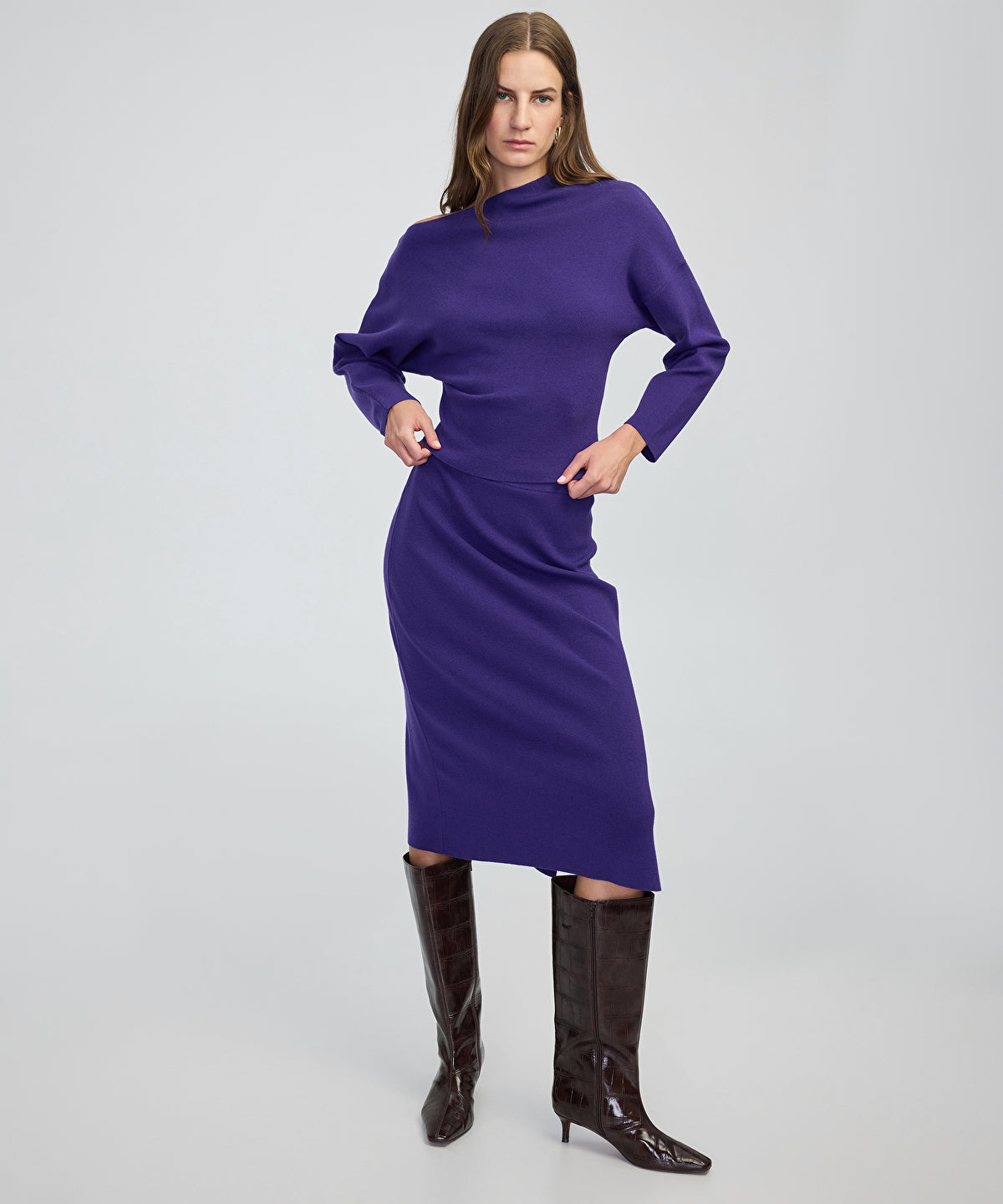 Asymmetric Knit Sweater