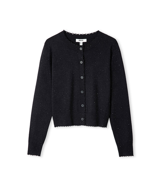 Rhinestone Knit Cardigan