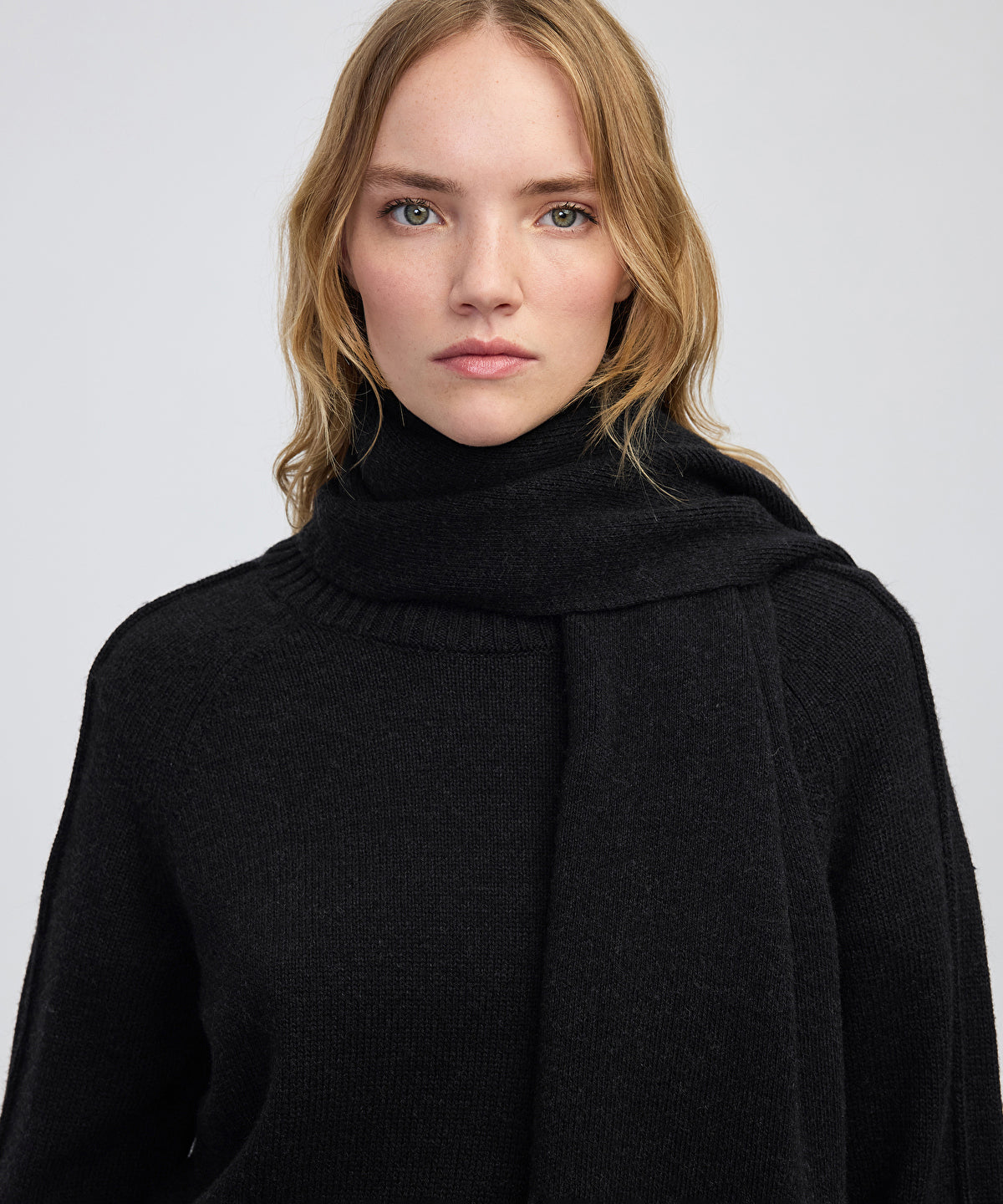 Scarf Knit Sweater