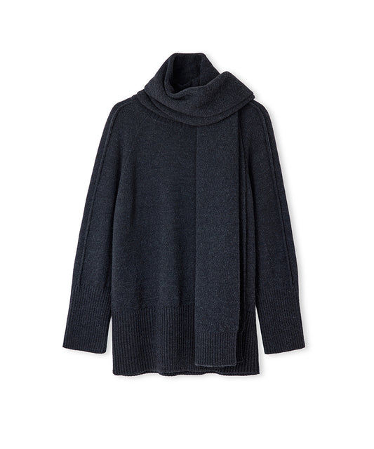 Scarf Knit Sweater