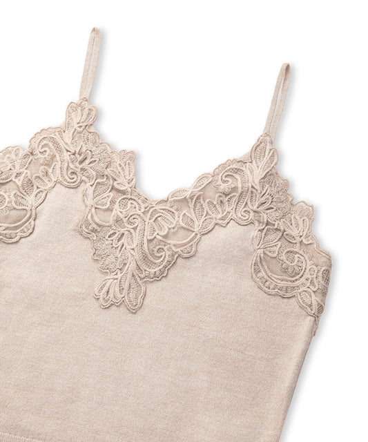 Lace-Applique Knit Top