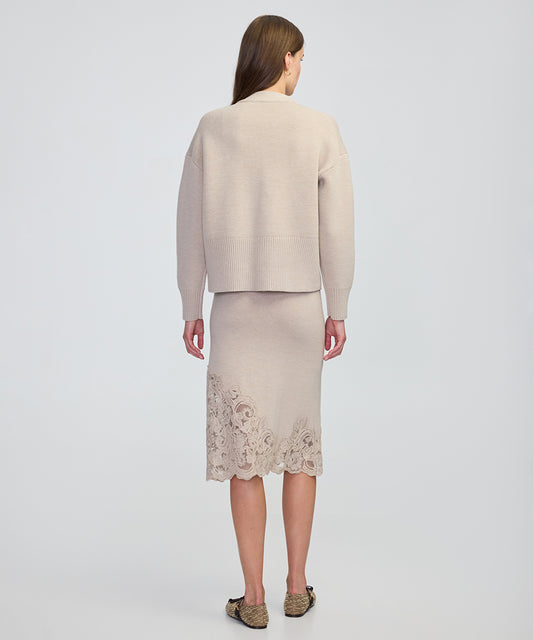 Metal Button Knit Cardigan