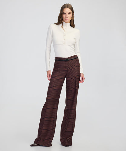 Layered-Effect Knit Top