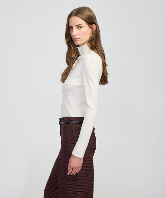 Layered-Effect Knit Top