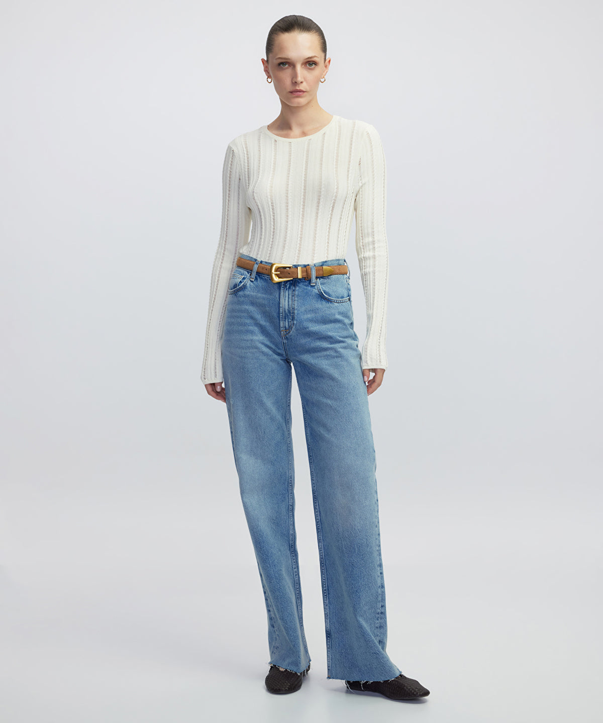 Openwork Knit Top