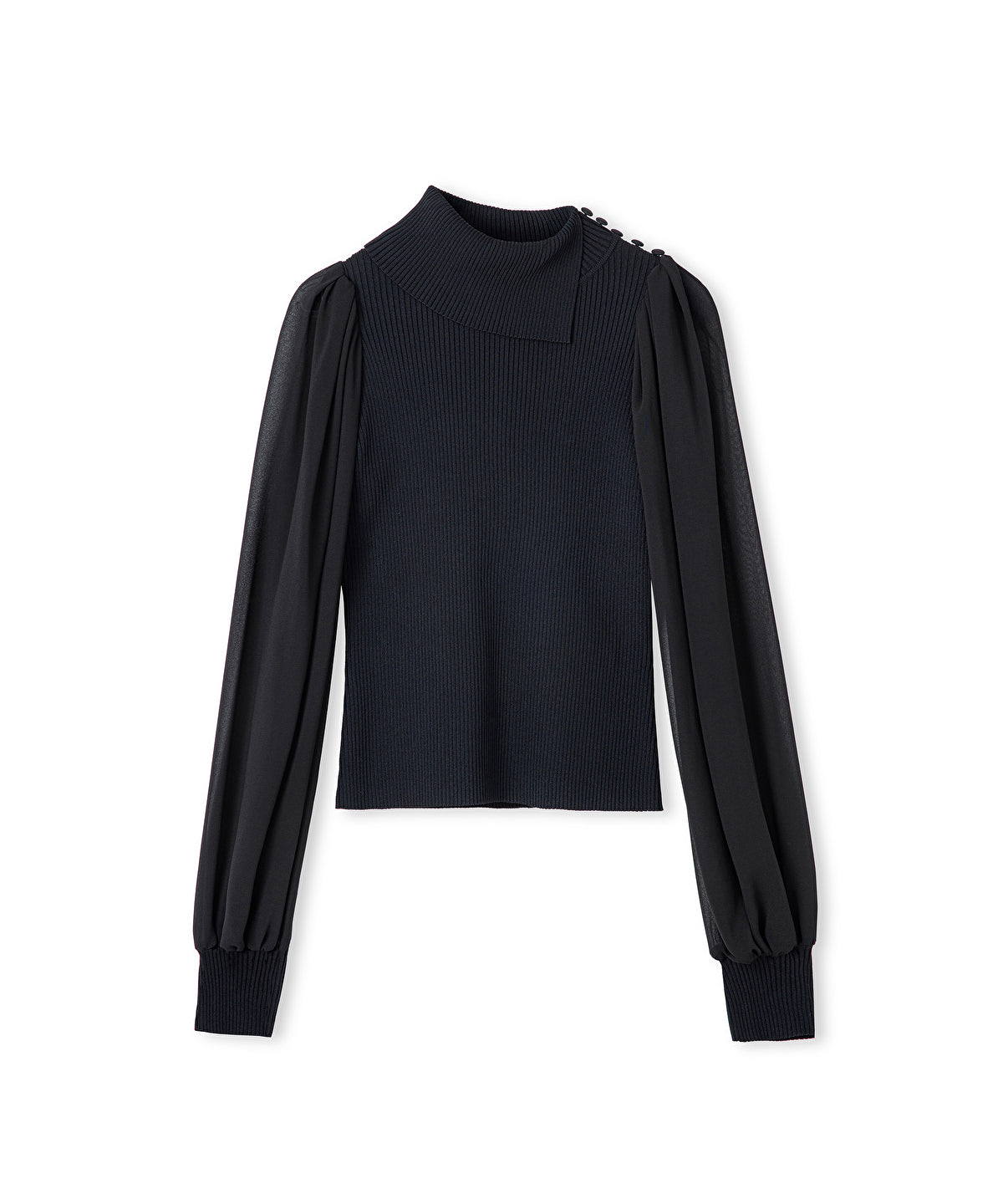 Mixed Media Knit Top