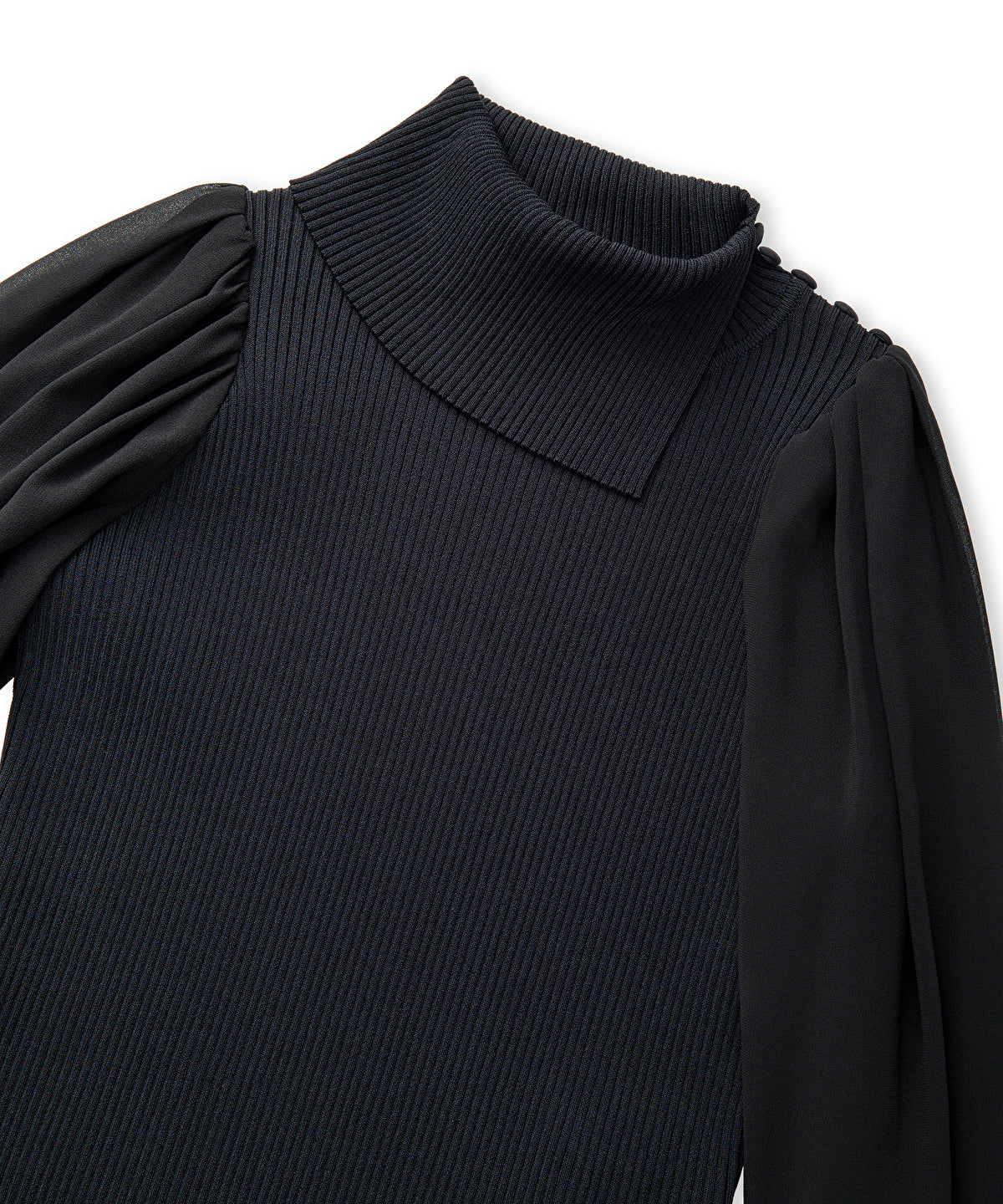 Mixed Media Knit Top