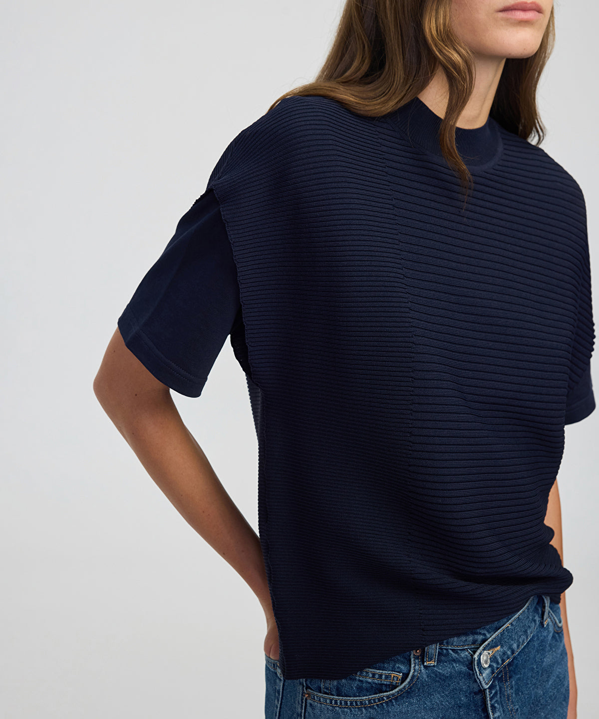 Zoomed Two-Piece Knit Top