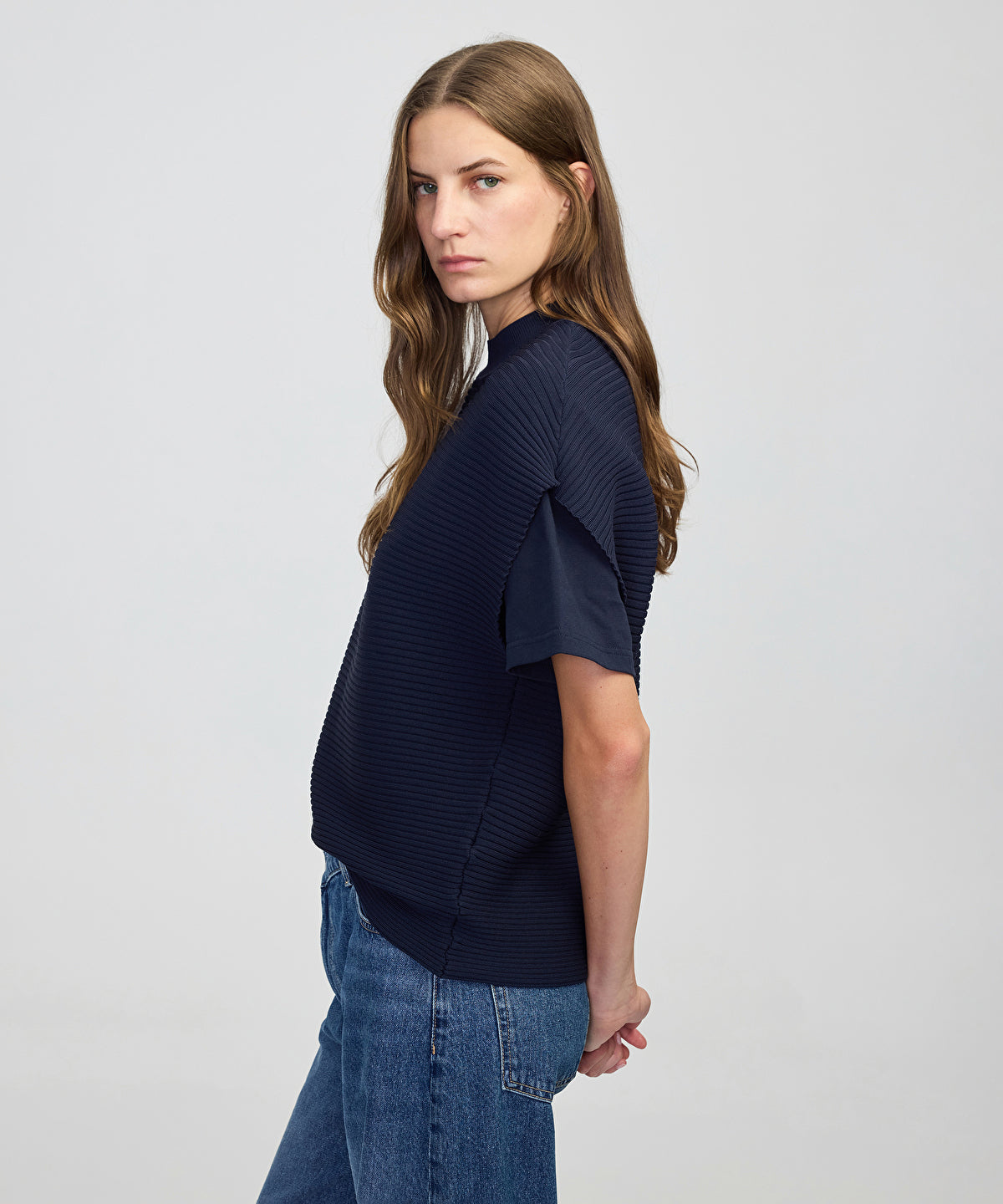 Zoomed Two-Piece Knit Top