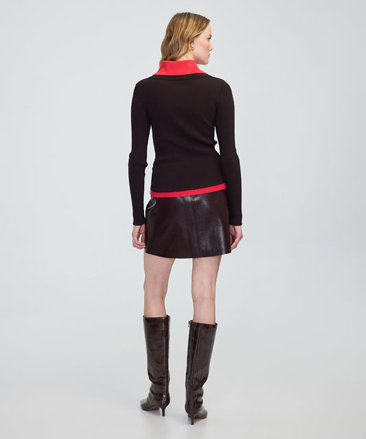 Color-Block Knit Top