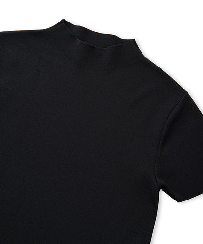 High-Neck Knit Top