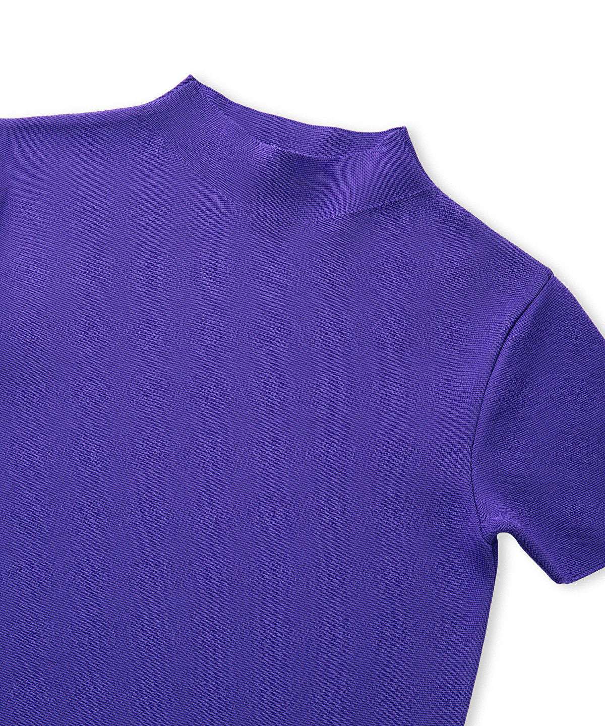 Zoomed High-Neck Knit Top