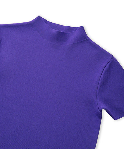 High-Neck Knit Top