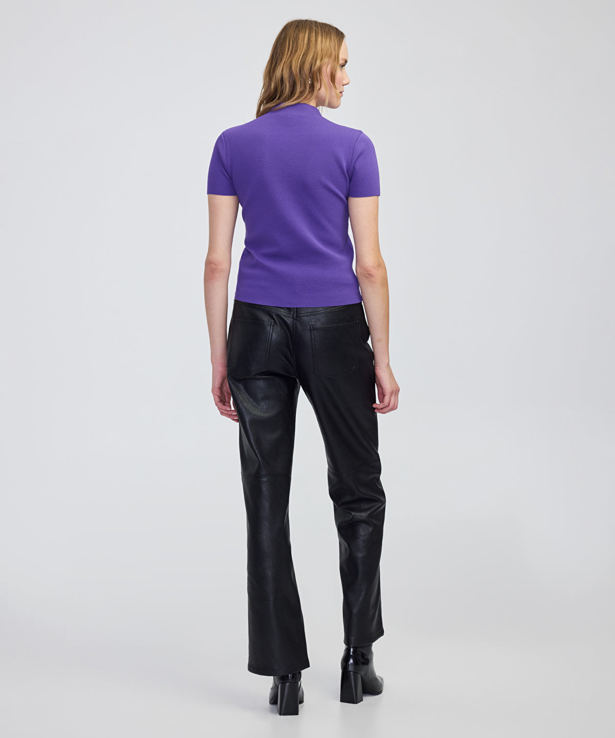 Zoomed High-Neck Knit Top