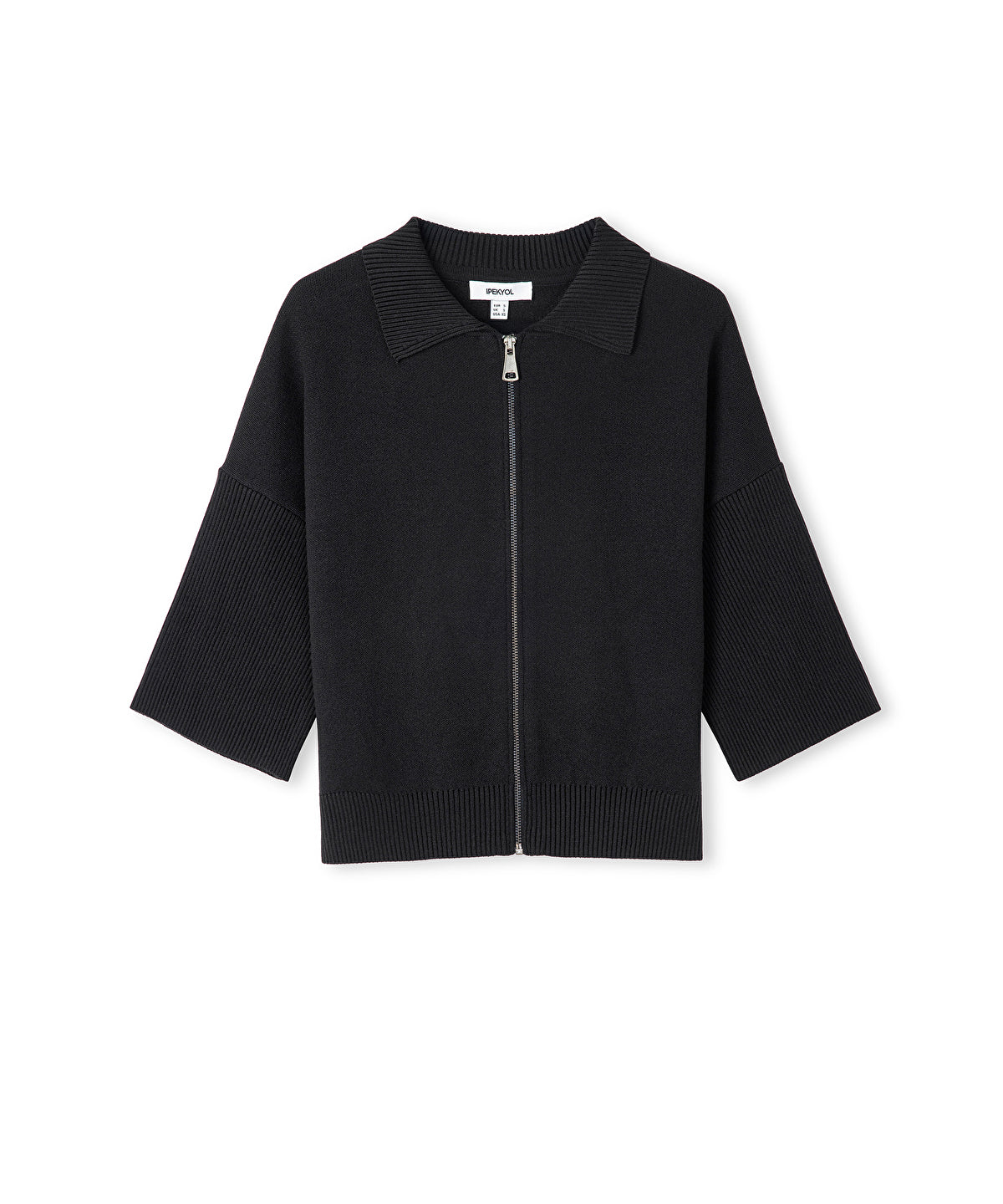 Zip-Up Knit Top