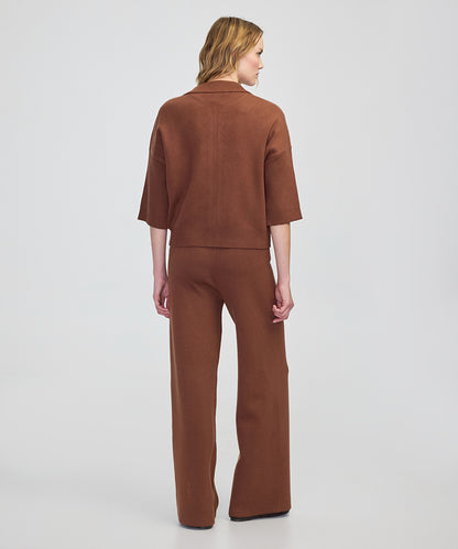 Zip-Up Knit Top