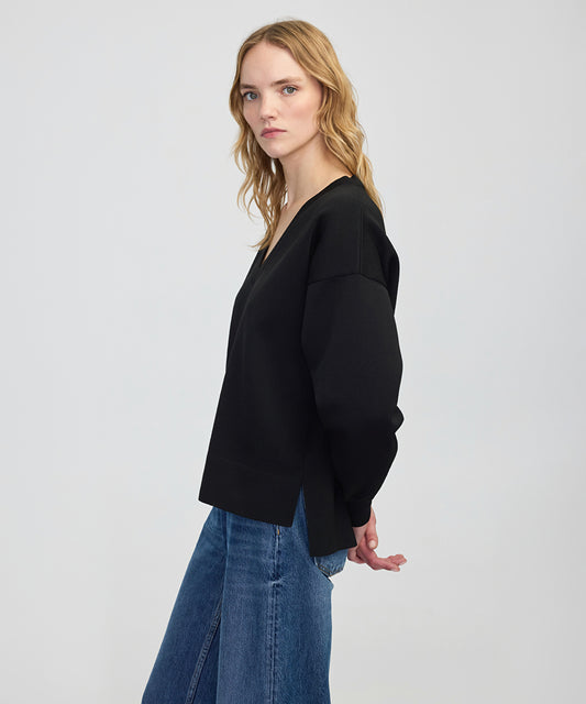 V-Neck Basic Knit Sweater