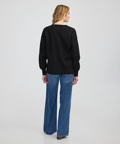 V-Neck Basic Knit Sweater