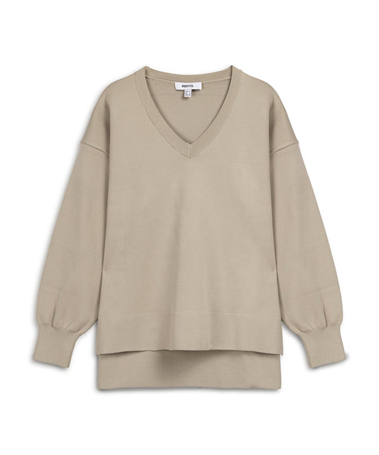 V-Neck Basic Knit Sweater