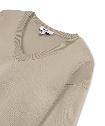 V-Neck Basic Knit Sweater