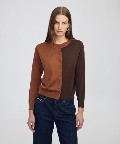 Layered Knit Cardigan