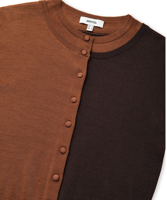 Layered Knit Cardigan