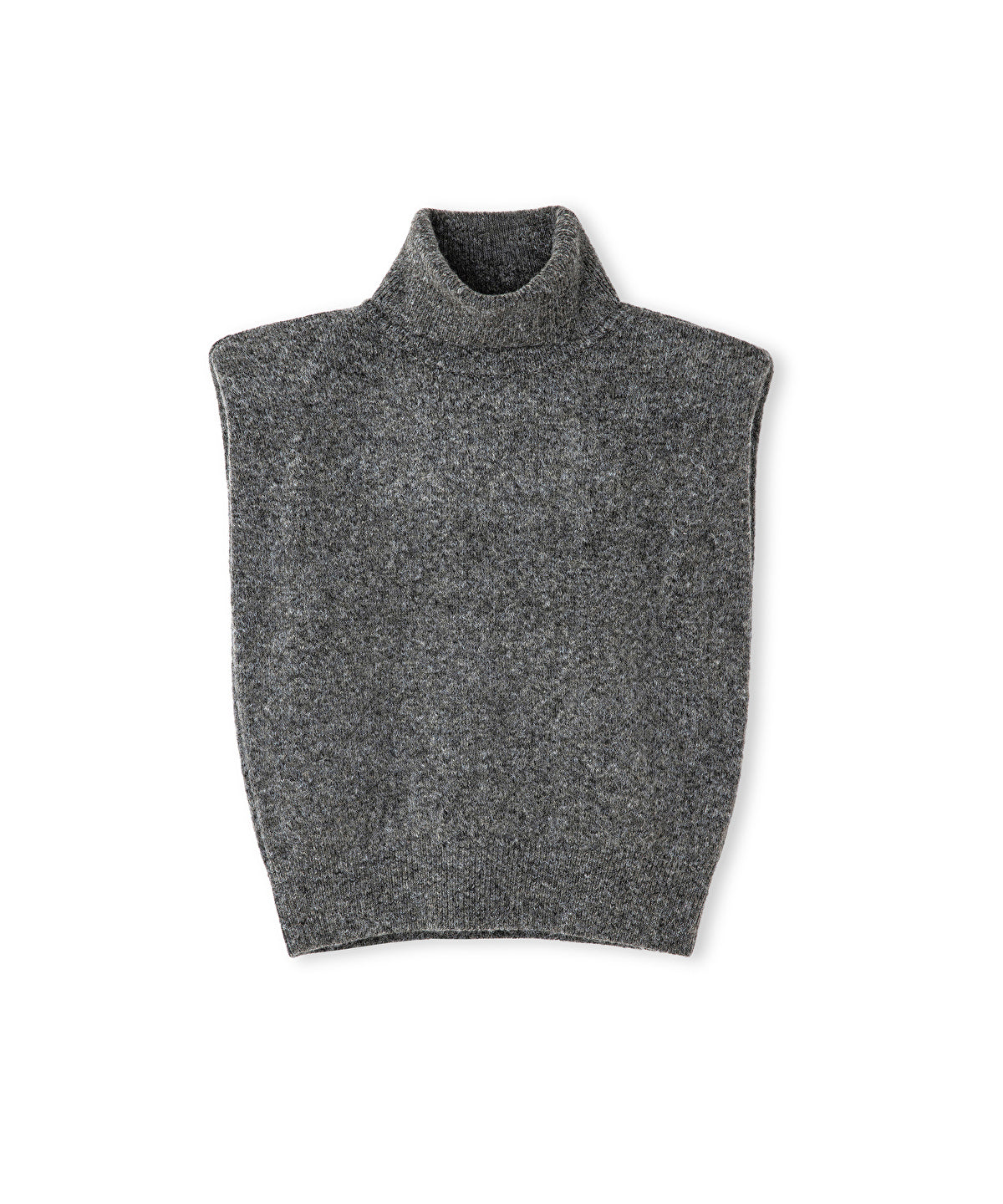 Zoomed Knit Vest with Shoulder Pads
