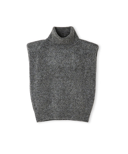 Knit Vest with Shoulder Pads