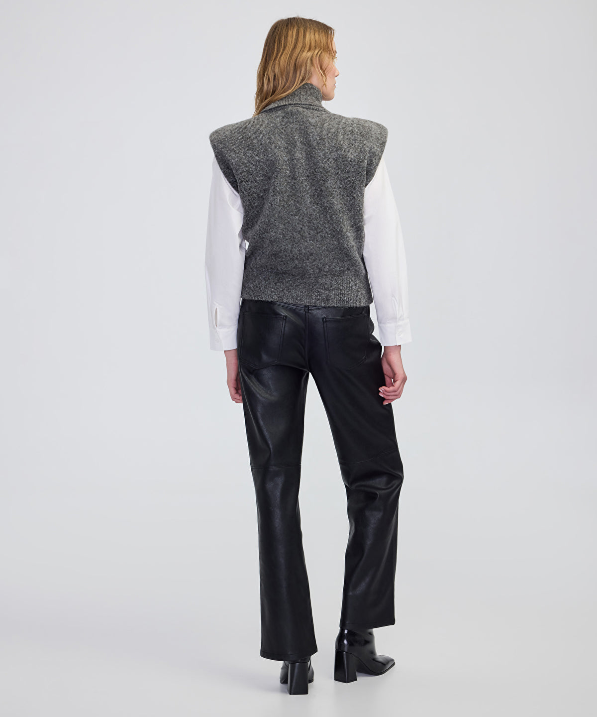 Knit Vest with Shoulder Pads