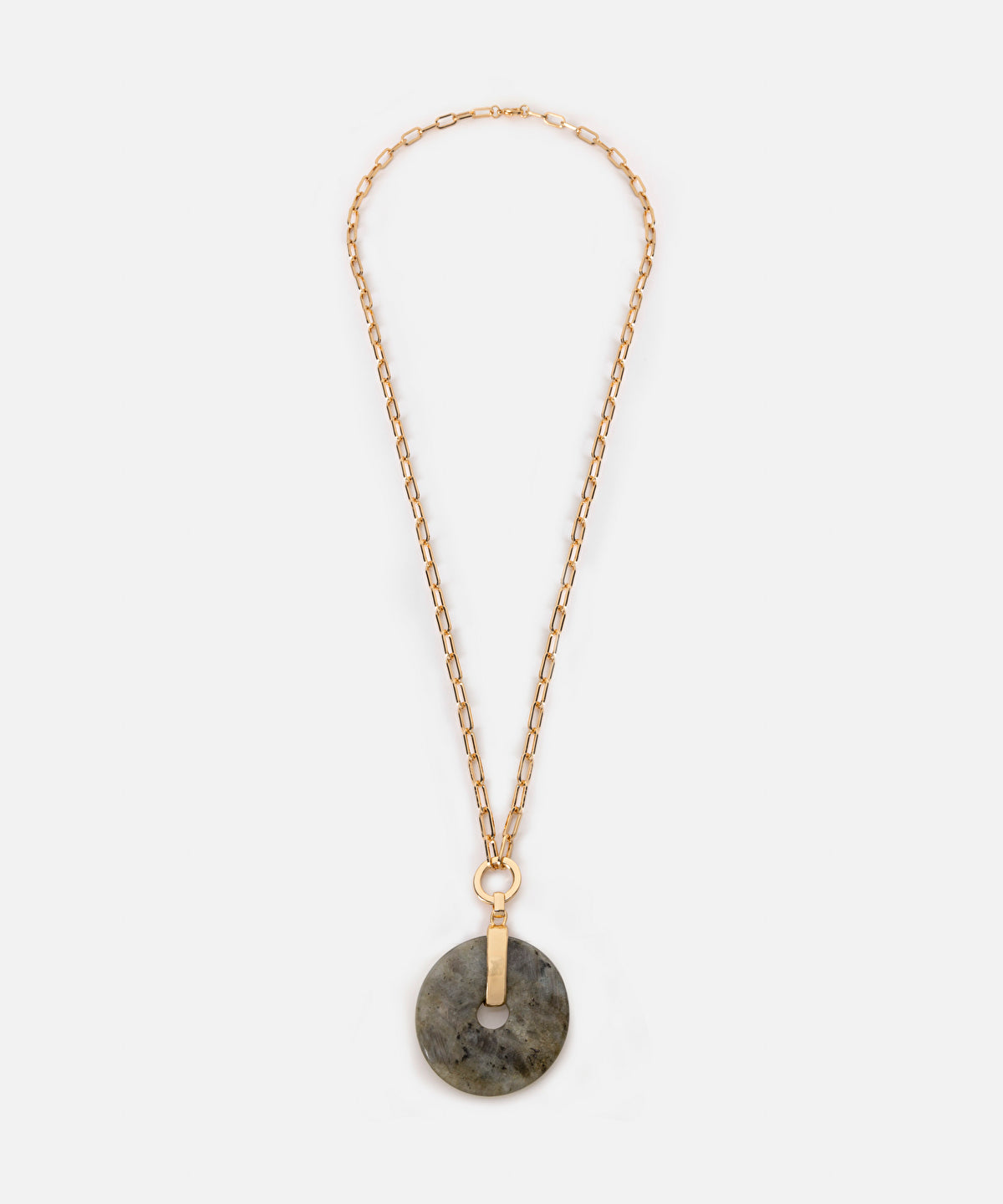 Necklace with Contrasting Resin