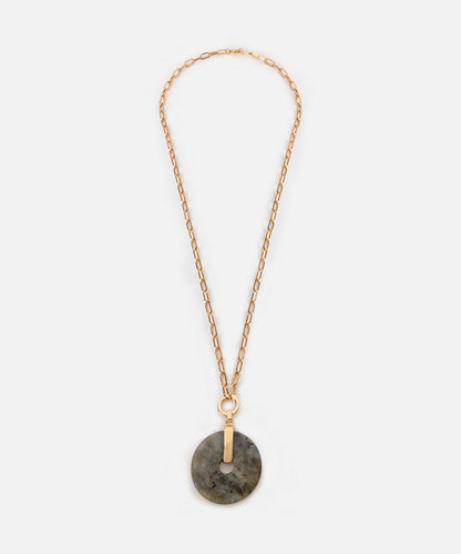 Necklace with Contrasting Resin