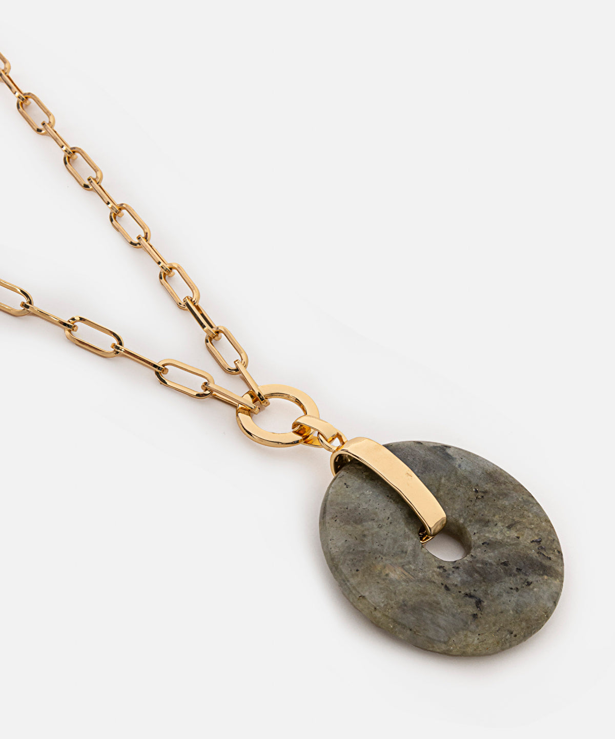Necklace with Contrasting Resin