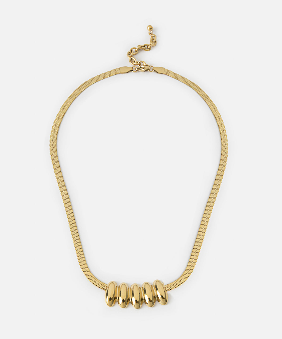 Textured Stainless Steel Necklace