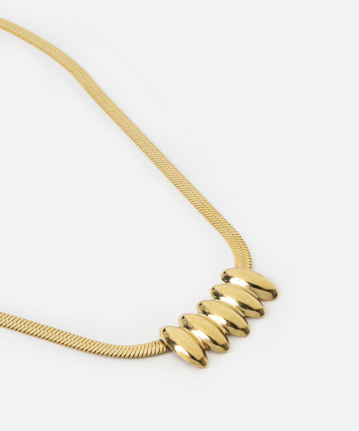 Textured Stainless Steel Necklace