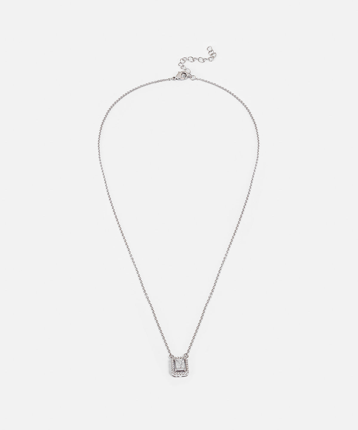 Zoomed Zircon Stone Necklace