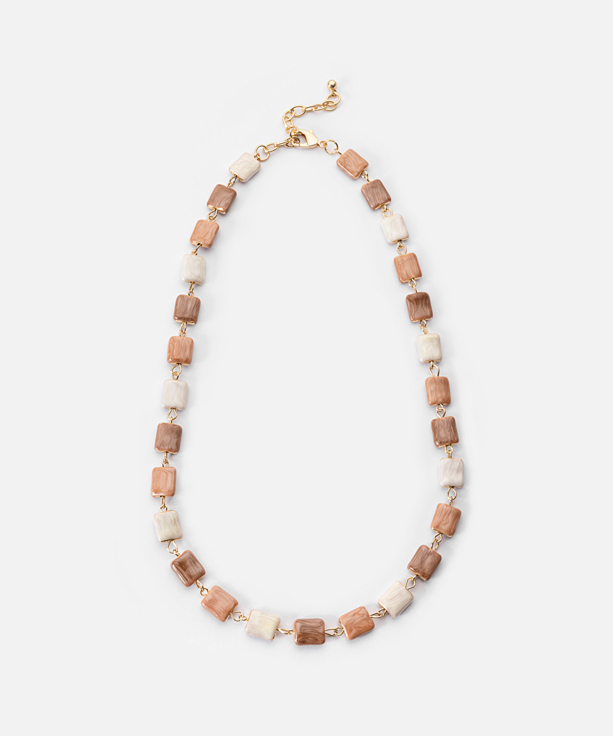 Zoomed Multicolored Resin Necklace 