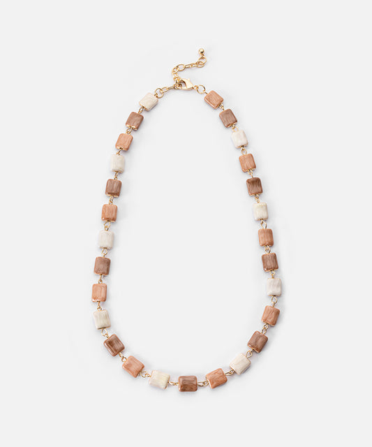 Multicolored Resin Necklace 