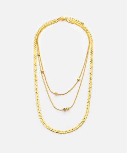 Layered Stainless Steel Necklace