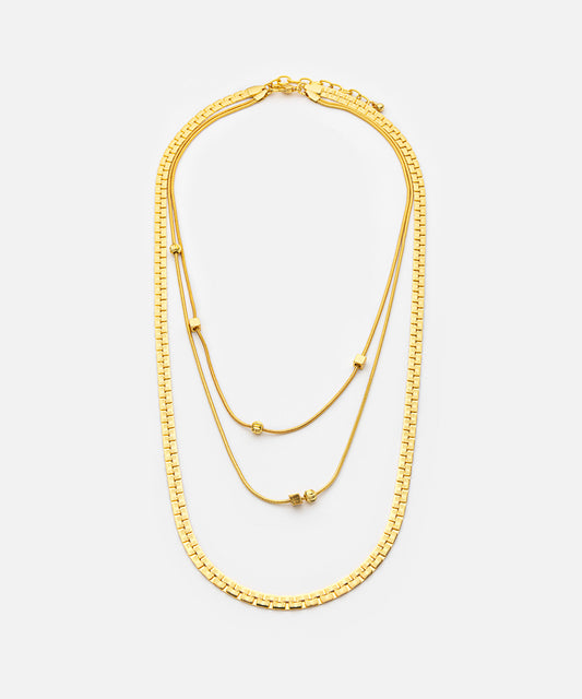 Layered Stainless Steel Necklace