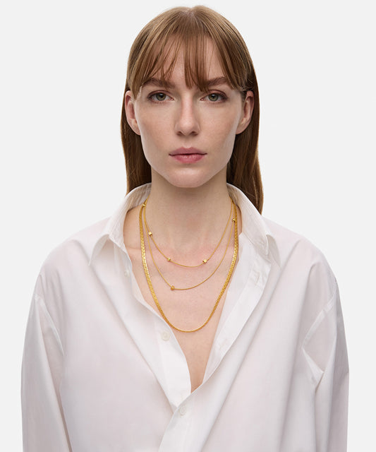 Layered Stainless Steel Necklace