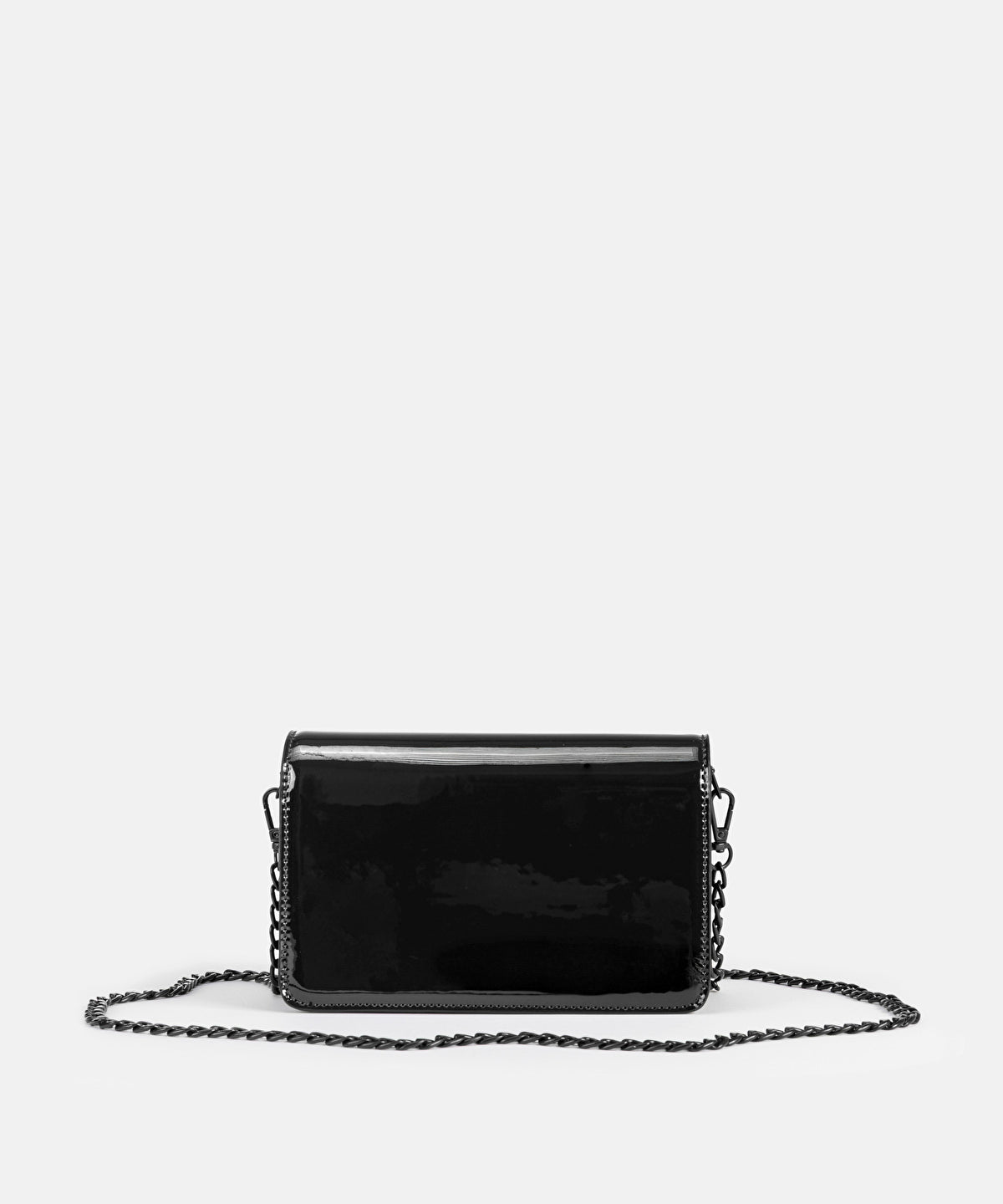 Shiny Bag with Monogram Buckle