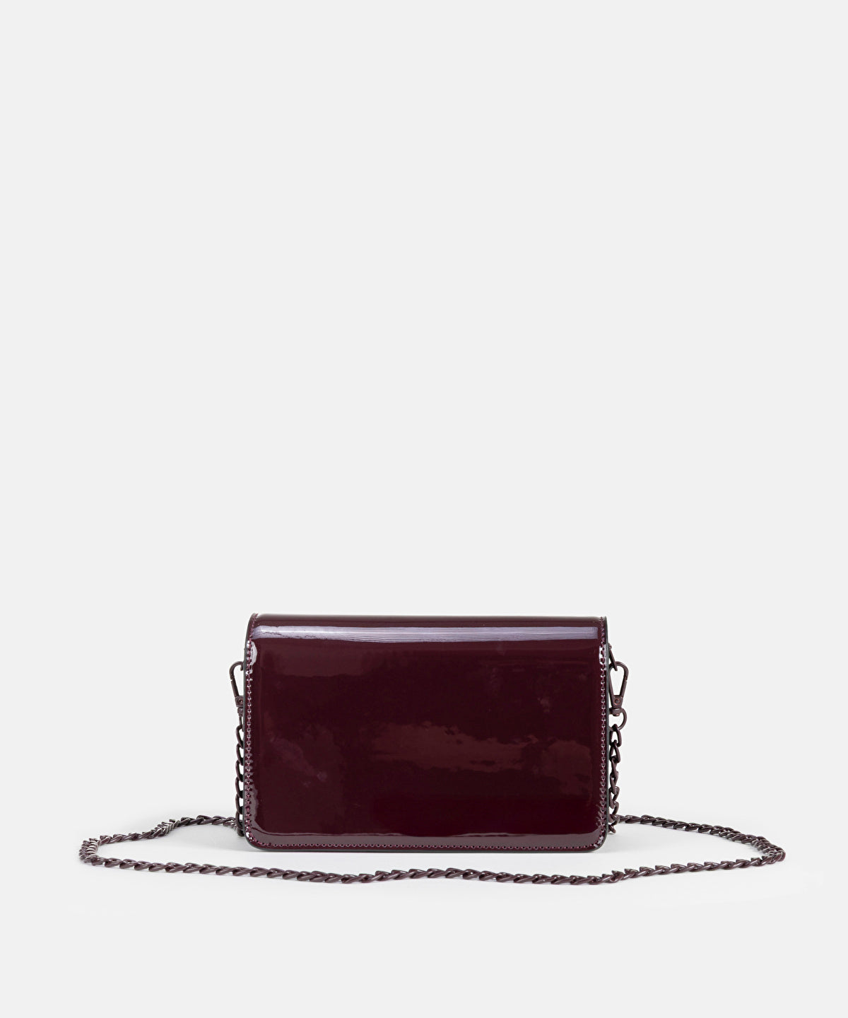 Shiny Bag with Monogram Buckle