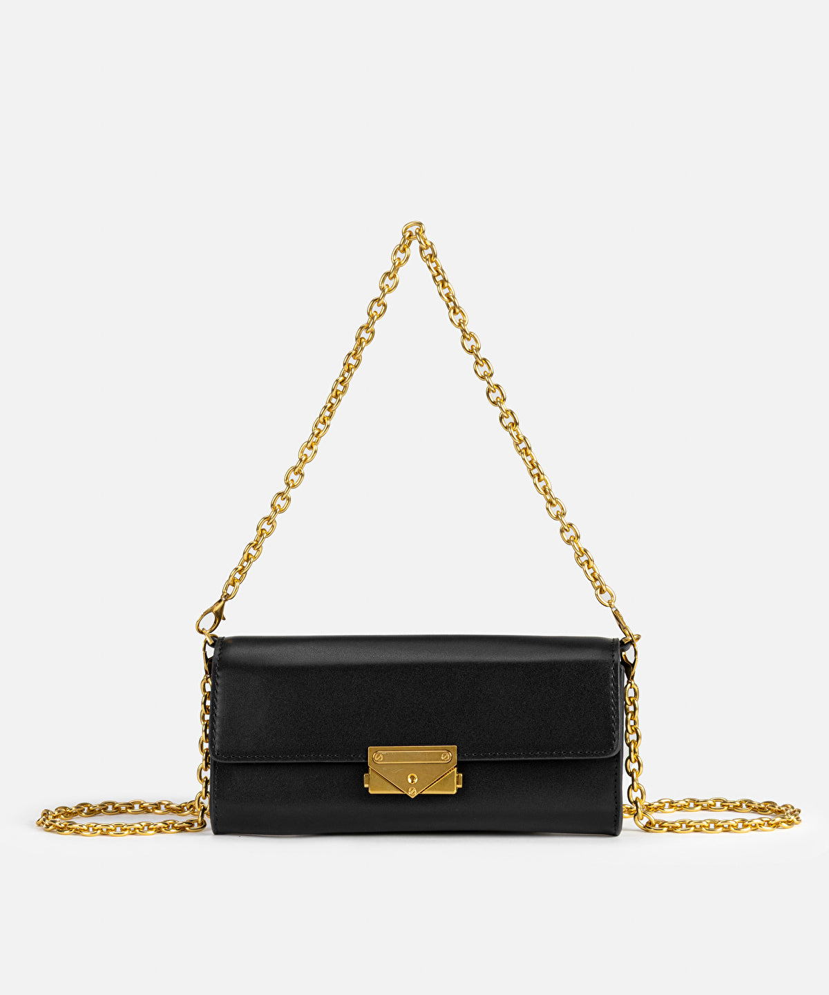 Leather-Effect Bag with Buckle