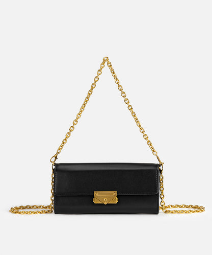 Leather-Effect Bag with Buckle