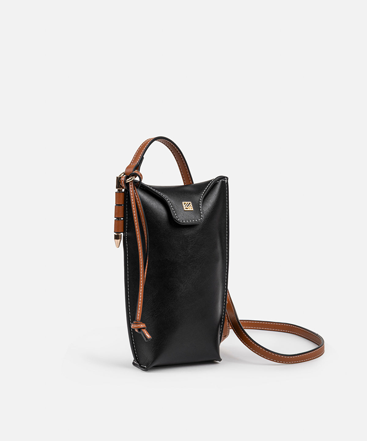 Monogram Buckle Color-Block Bag