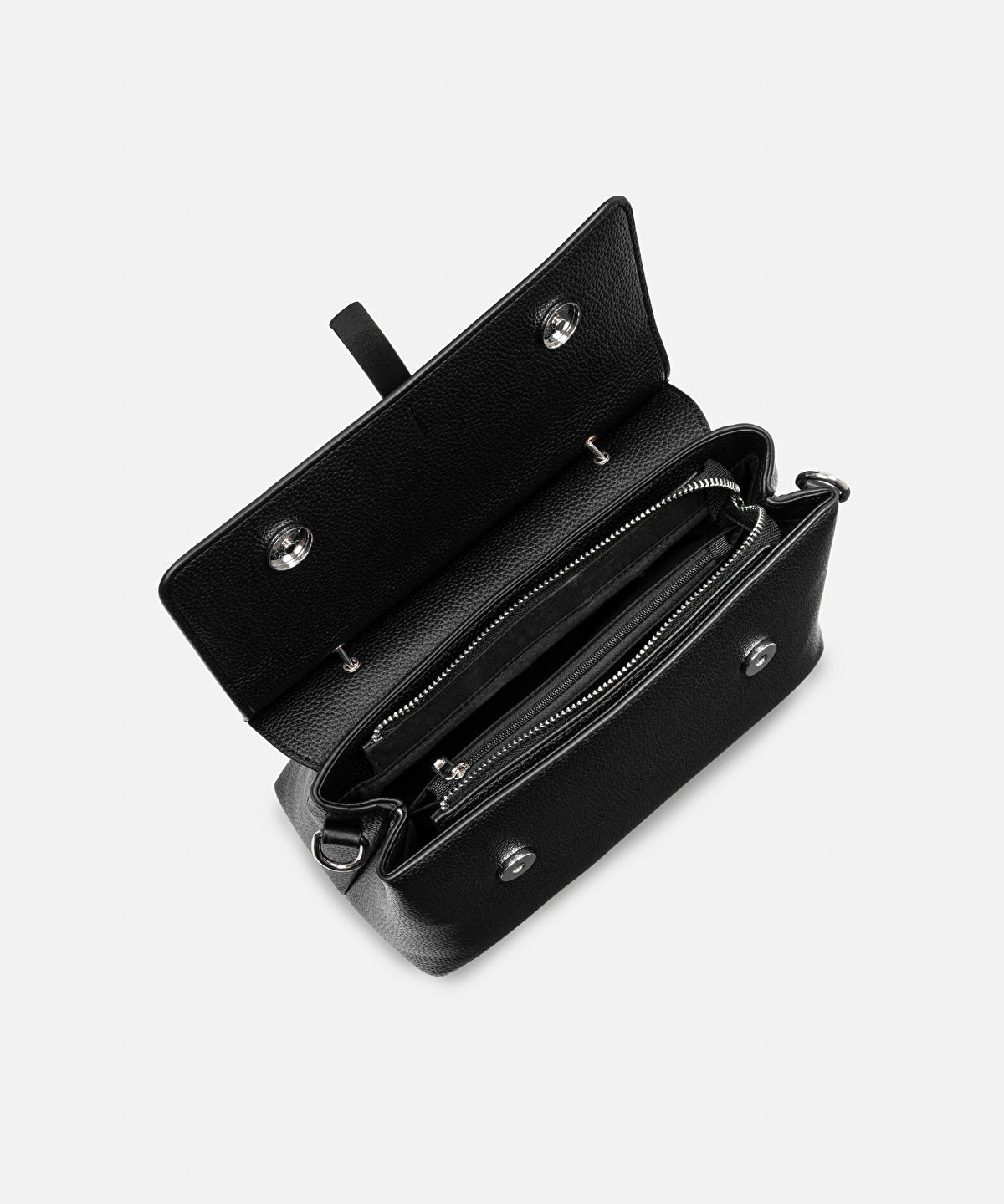 Zoomed Modernist Top-Handle Bag