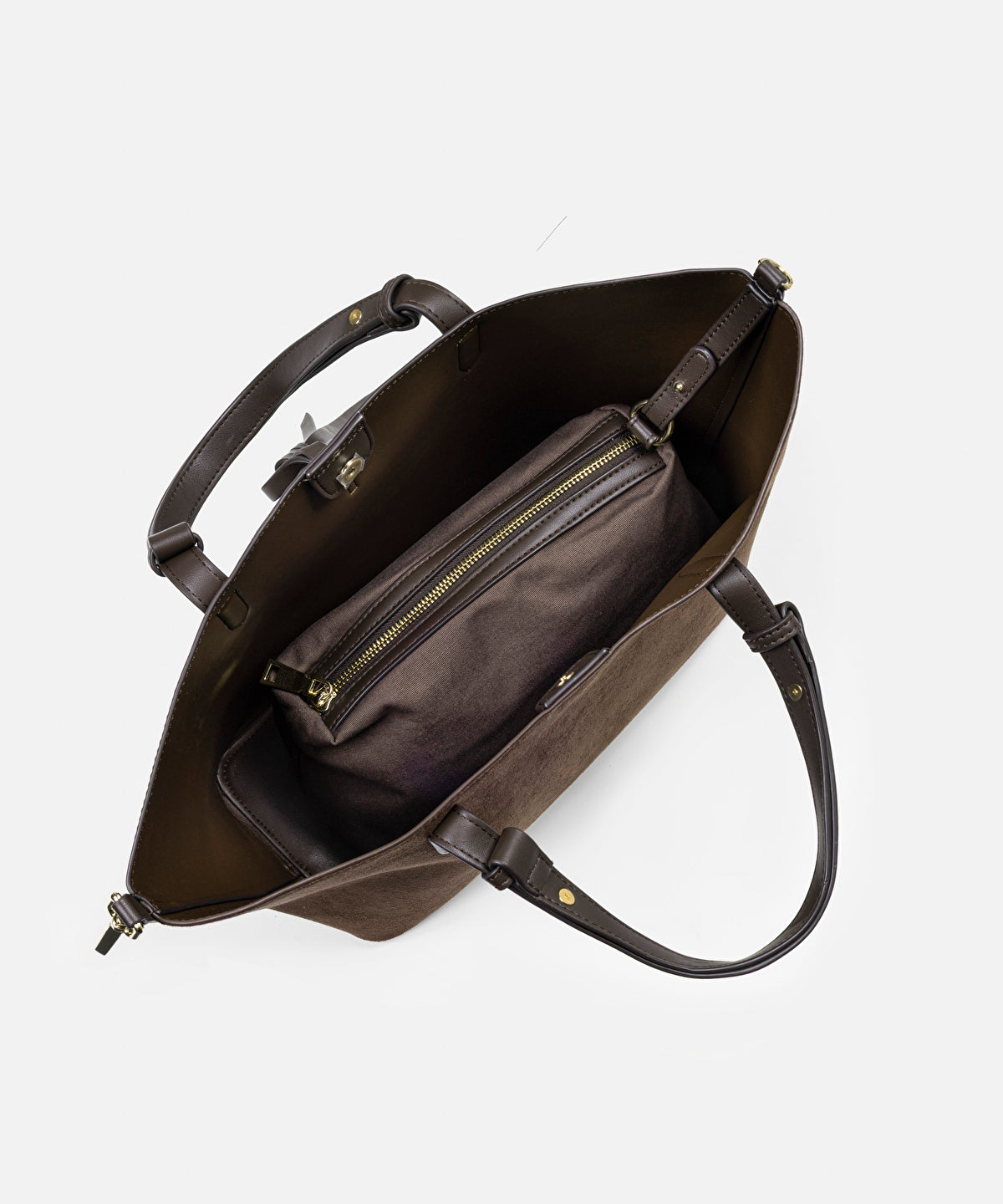 Zoomed Mixed Double-Strap Bag